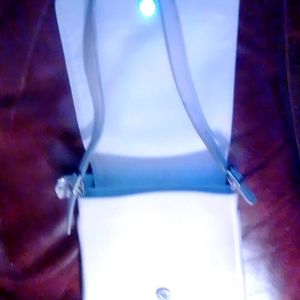 White Coach cross body bag with dust bag small. Purse.